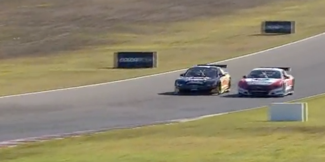 The contentious pass that prompted drama at The Bend. Image: Motorsport Australia